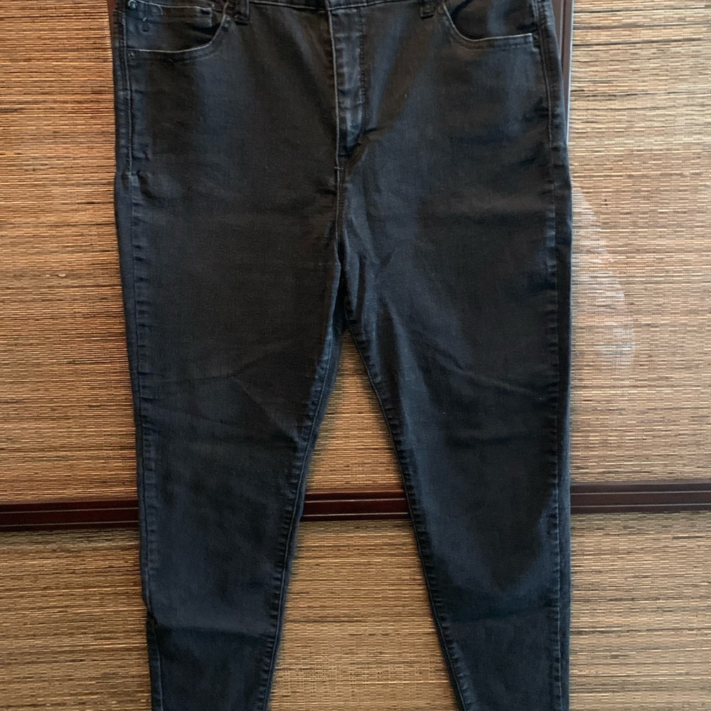 Xappeal Black Ankle Cropped Jeans Modern Fit